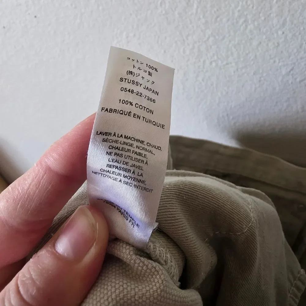 Stussy Big Ol Jeans Creme Jean Shorts Size 38